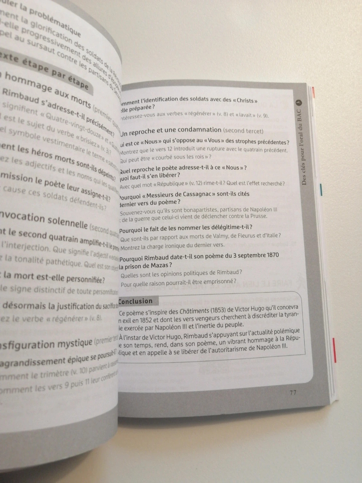 Livre bac 1ere Cahiers de Douai d'Arthur Rimbaud - Édition Hatier – editions classique et Cie (hatier) 4