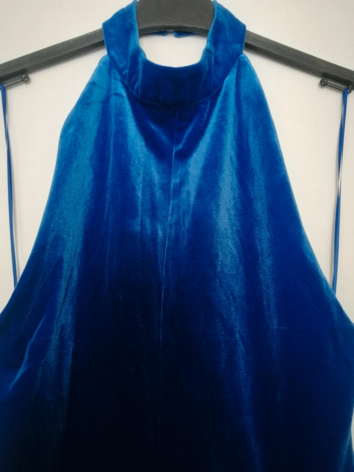 Robe velour bleu roi bershka – Bershka – taille L 2