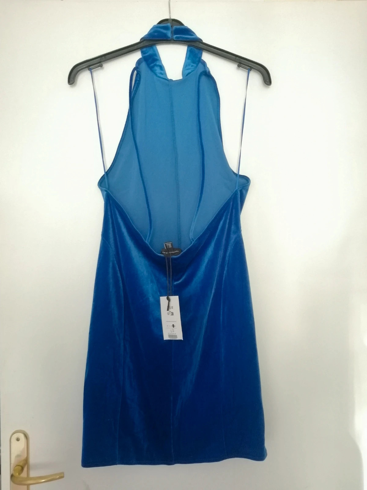 Robe velour bleu roi bershka – Bershka – taille L 5