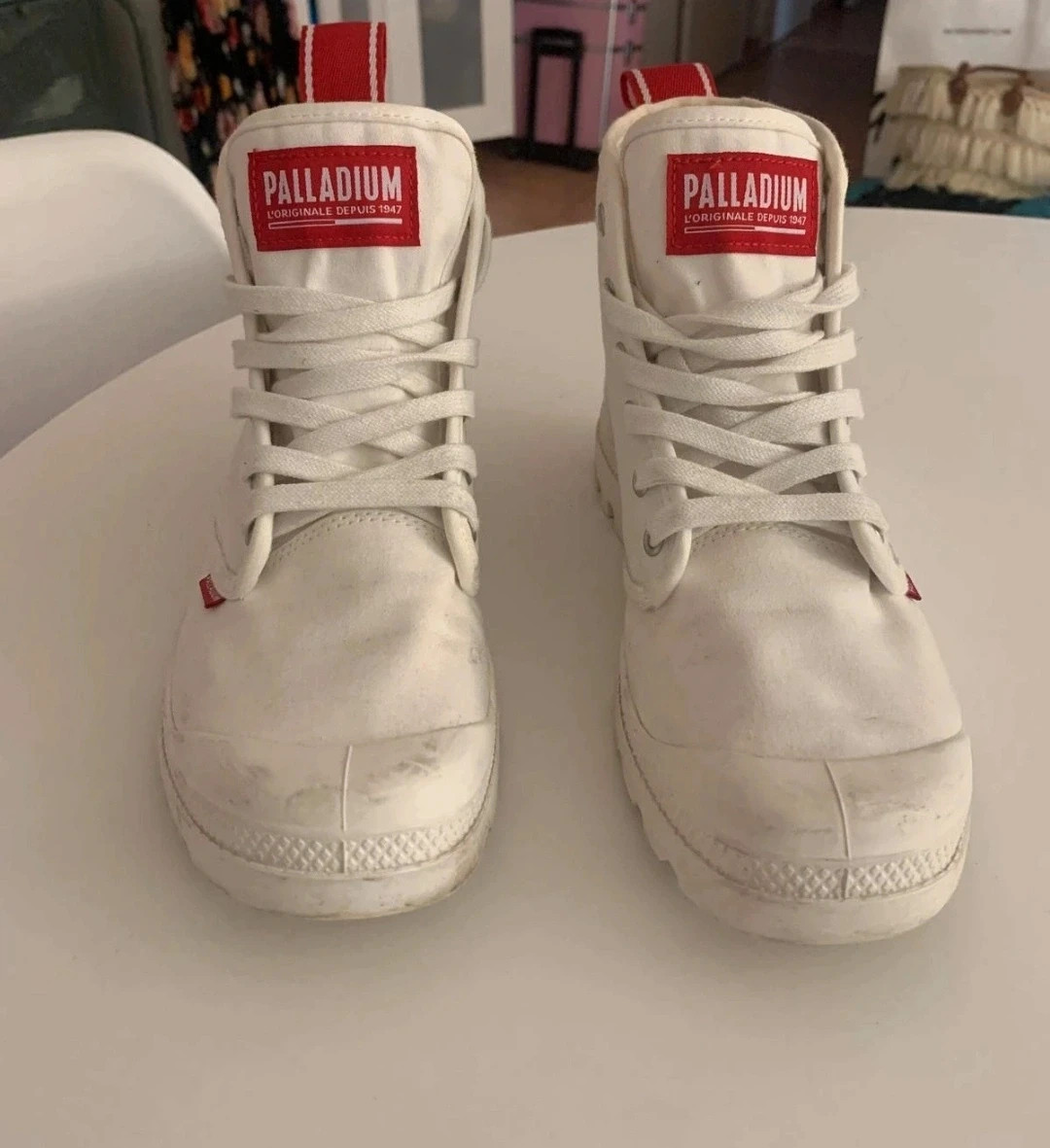 Palladium blanche et rouge série limitée – Palladium – taille EU 39 5