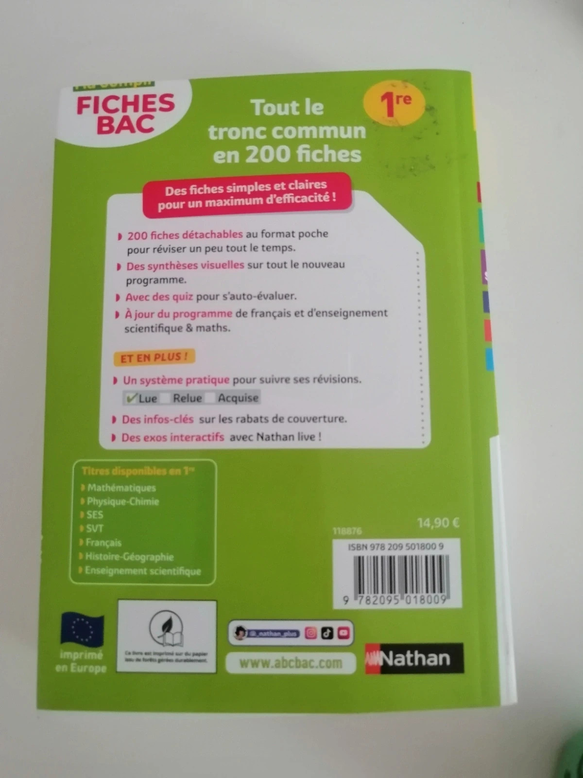 Ma compil fiche bac 1ere – nathan 2