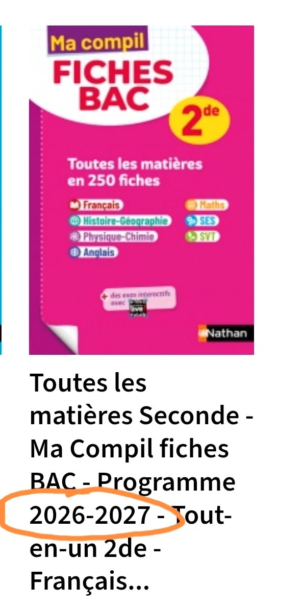 Fiche Bac 2de – nathan 2