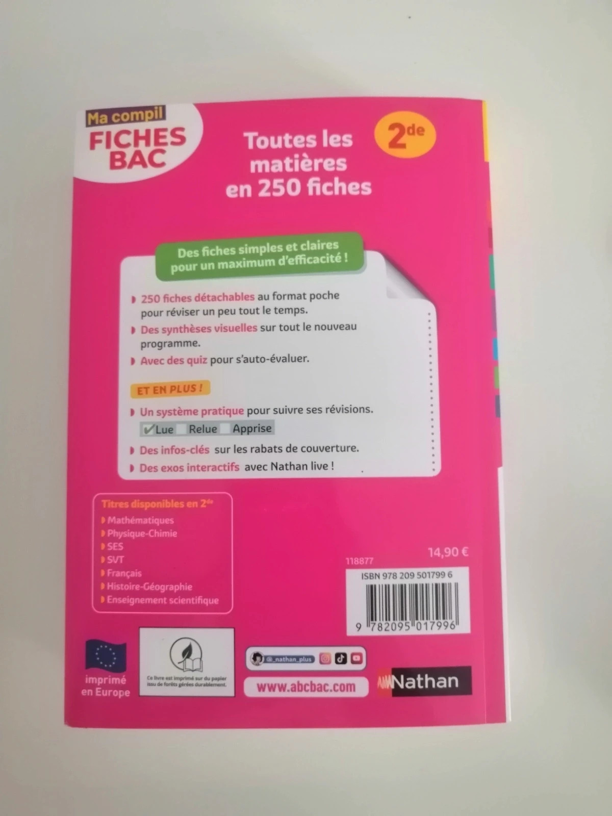 Fiche Bac 2de – nathan 3