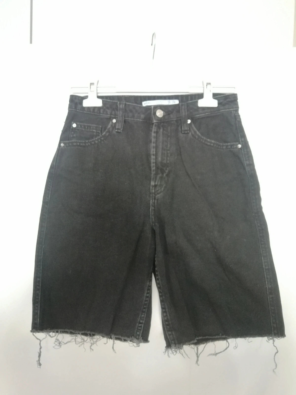 Bermuda jean noir letfies