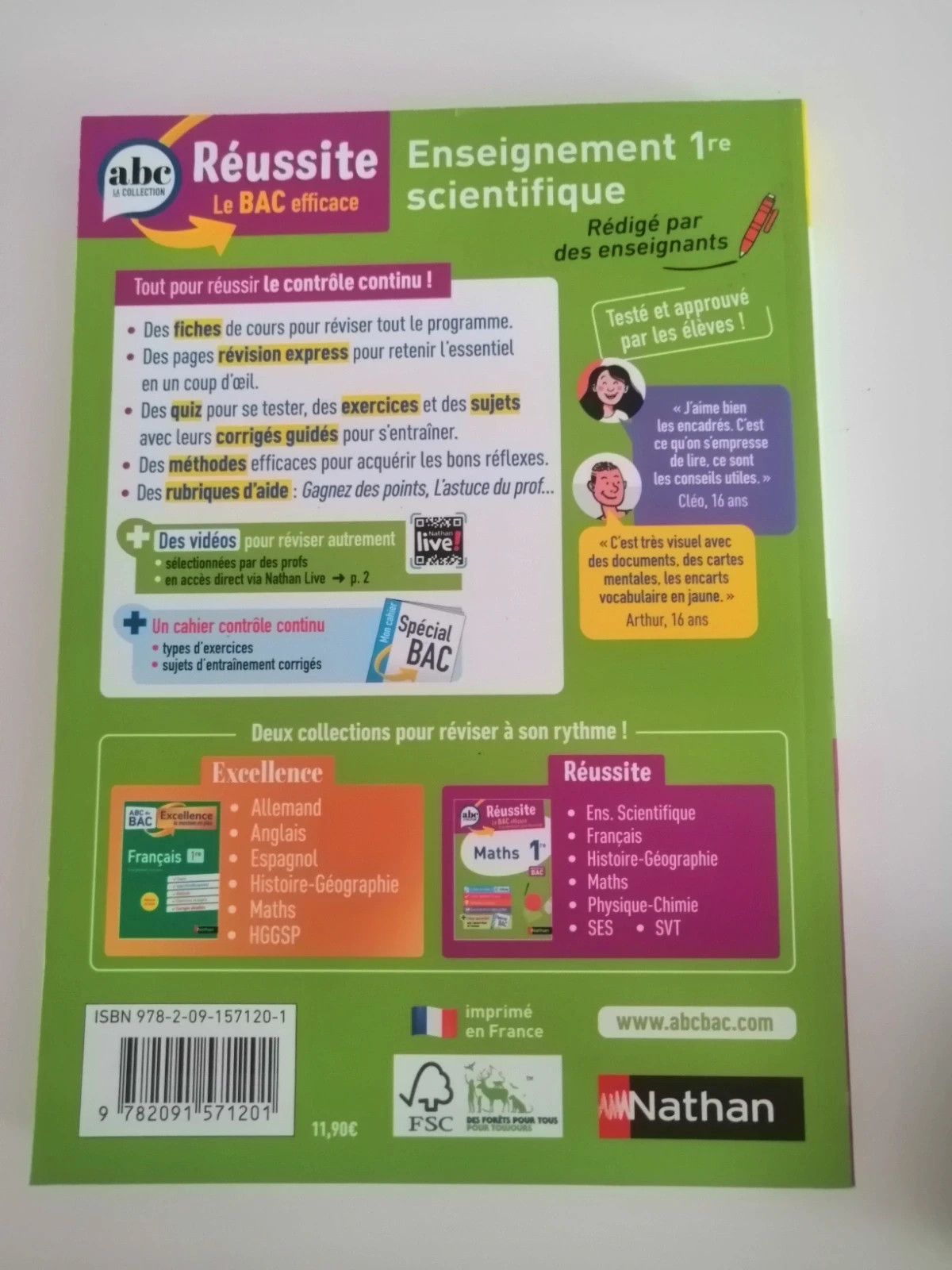 Abc réussite Enseignement scientifique 1er – nathan 4