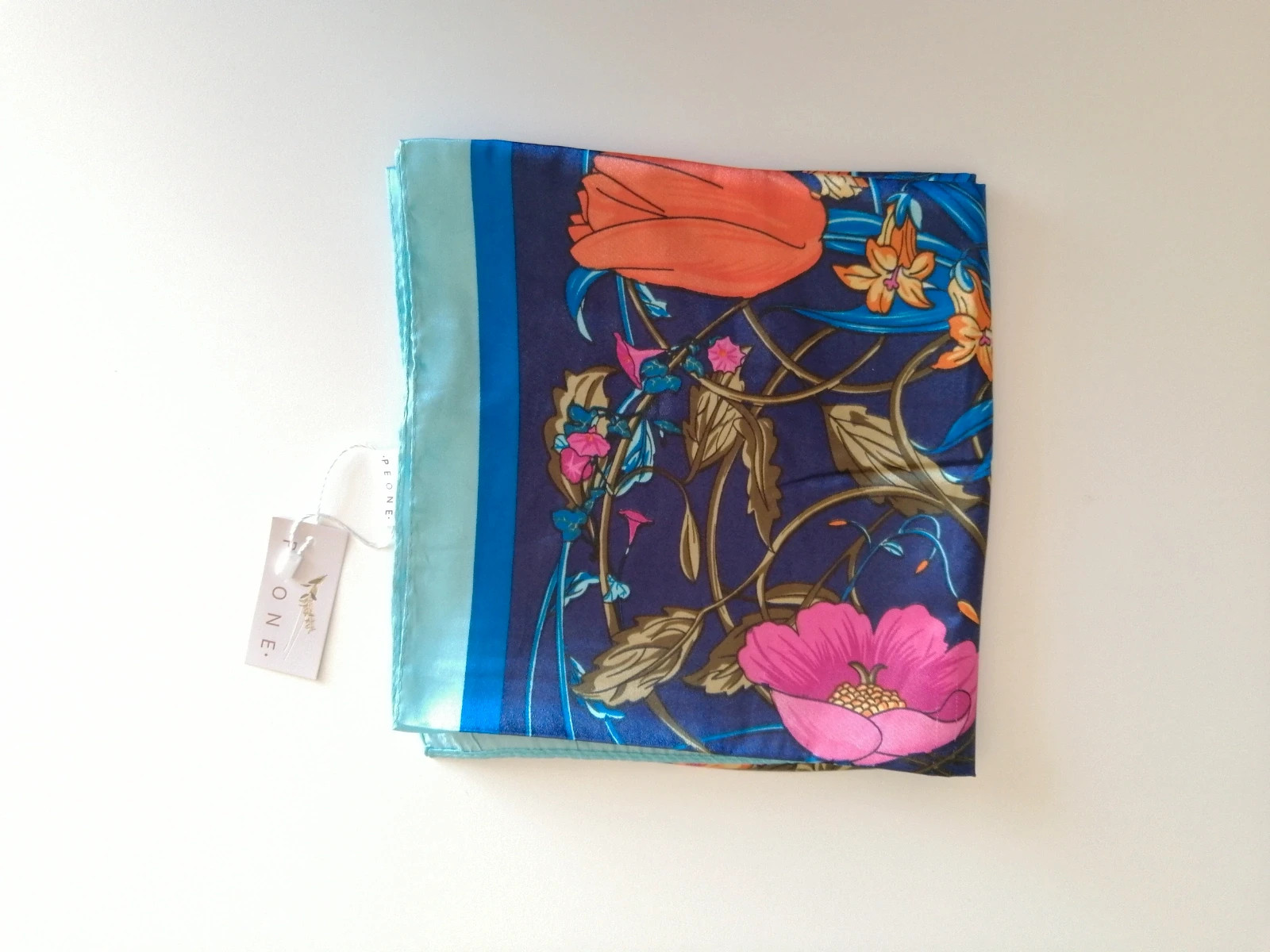 Carré foulard coloré – peone – taille Taille unique 4