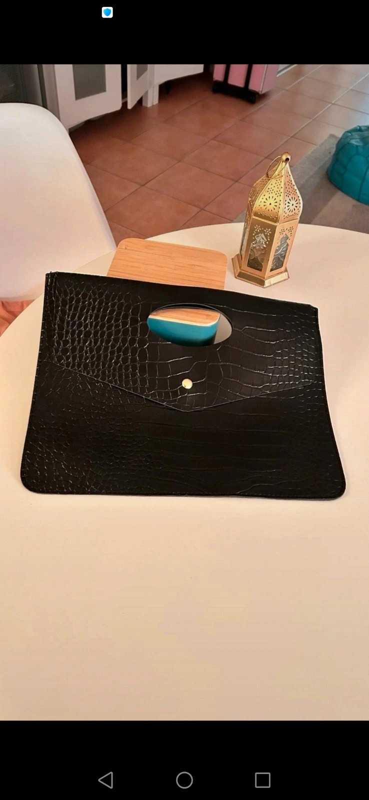 Pochette croco noire – boutique indépendante – taille Taille unique 5