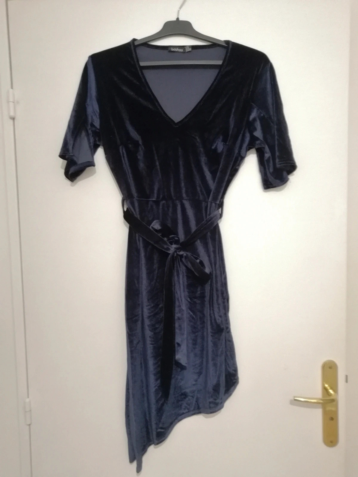 Robe velour violine – Boohoo – taille XL 2
