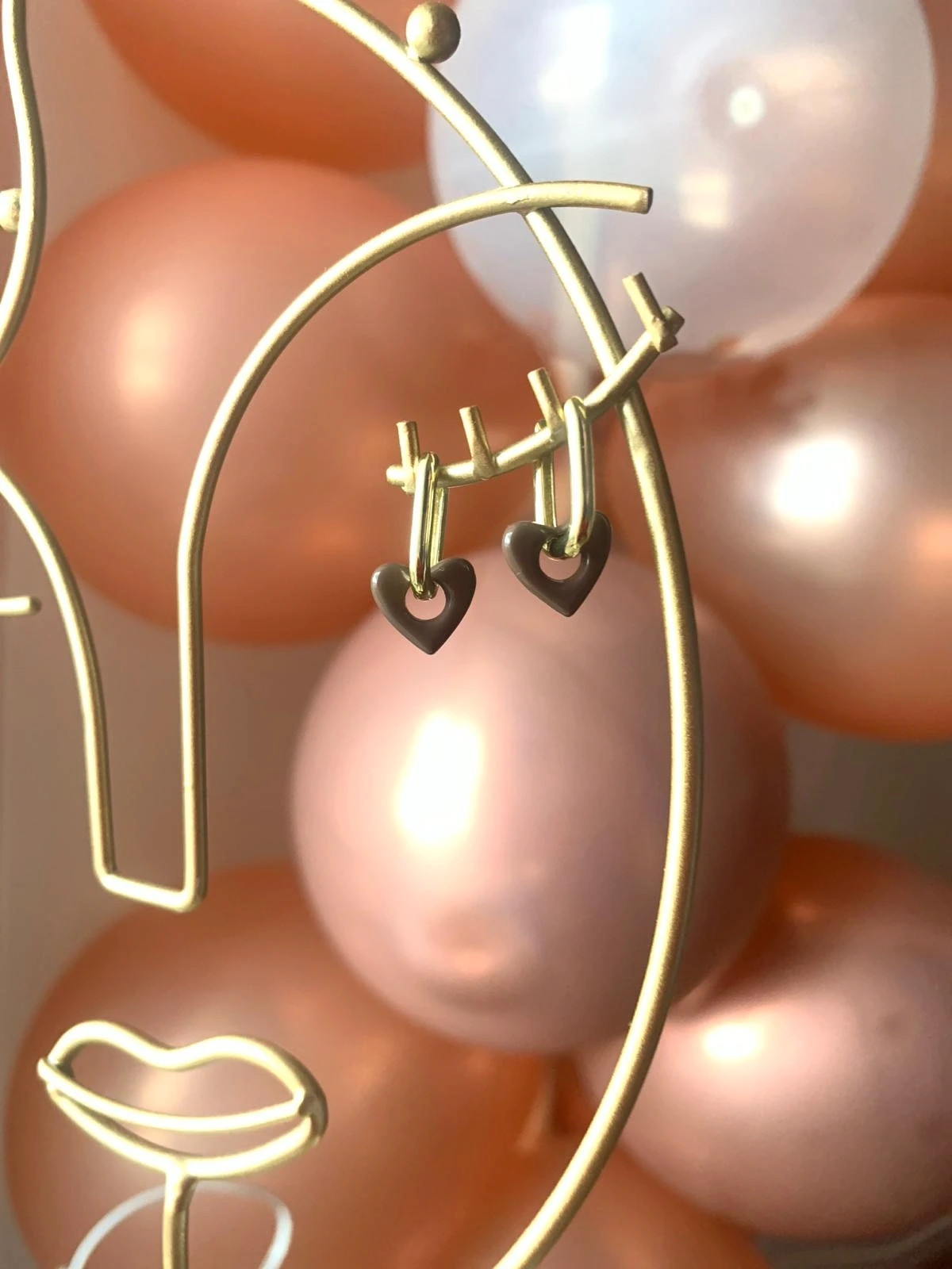 Boucles d'oreilles coeur 2