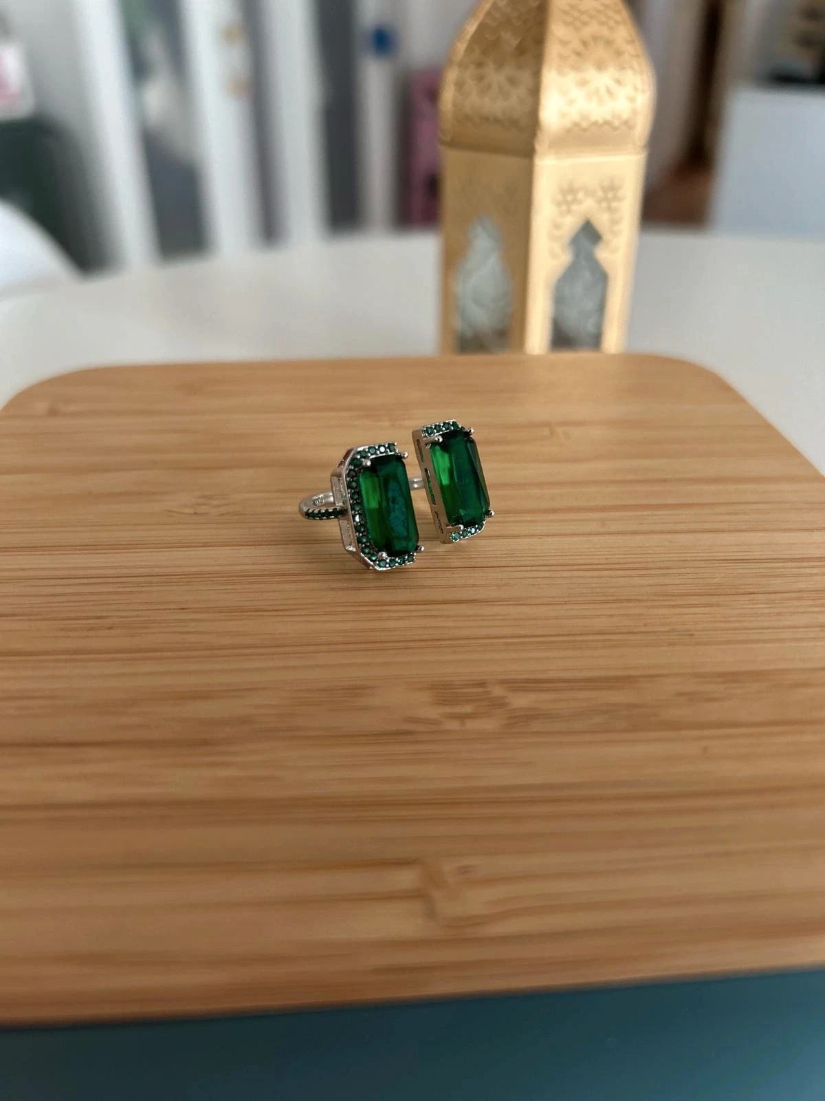 Bague style emeraude