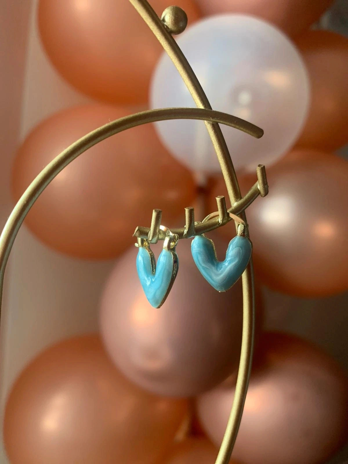 Boucles d'oreilles turquoise – boutique indépendante – taille Taille unique 2