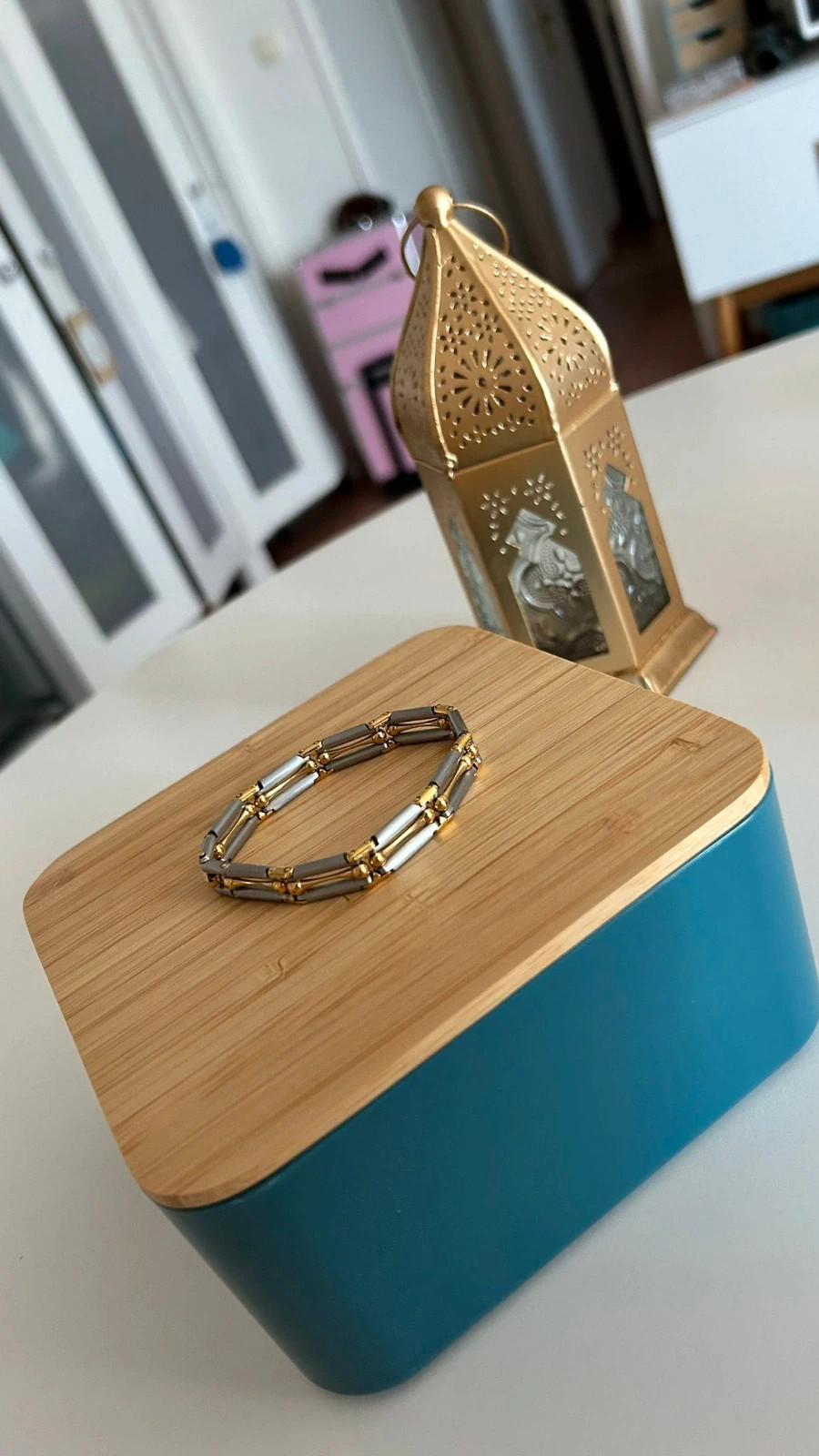 Bracelet argenté et doré