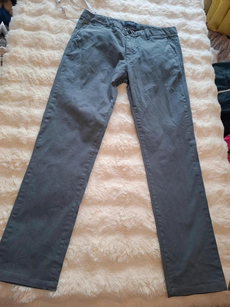 Chino / Pantalon Casual Scotch & Soda (Modèle Stuart) - Gris Bleu / Bleu Gris - Taille W31 / L32