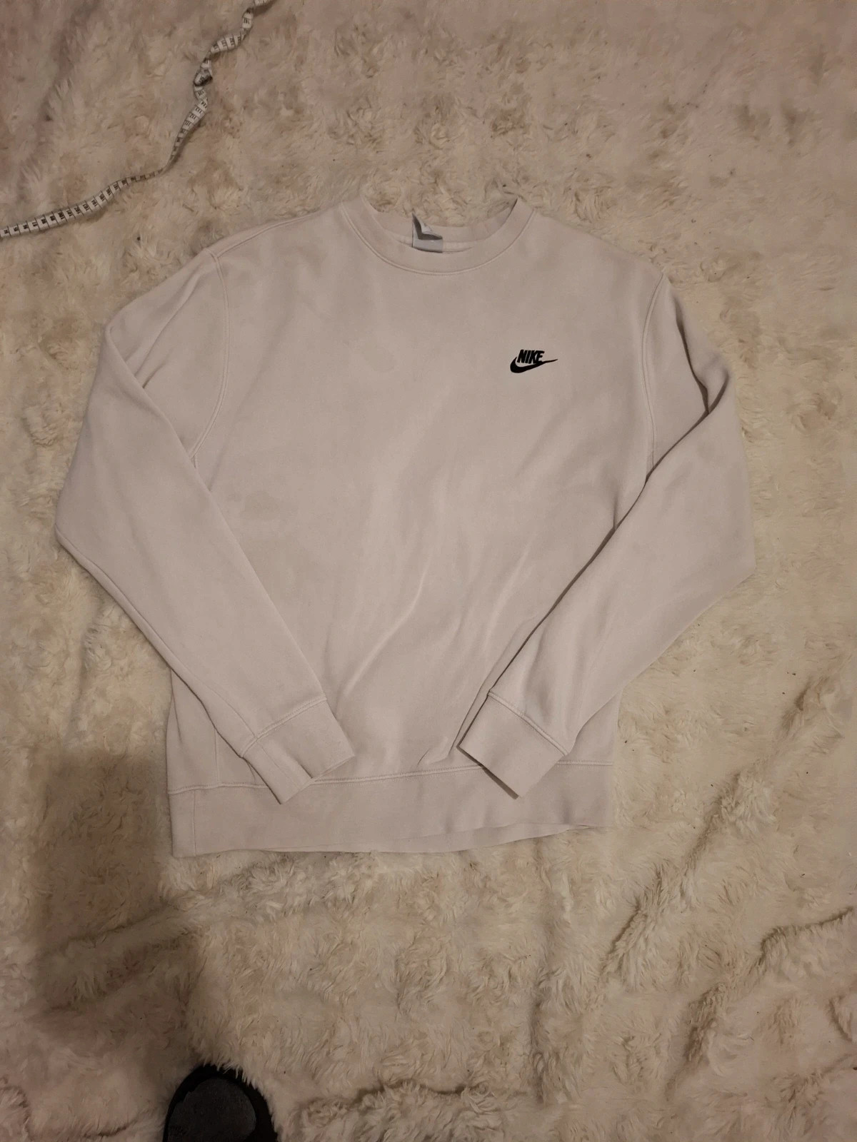 Sweatshirt Nike - Blanc/Écru - Logo brodé - Taille M