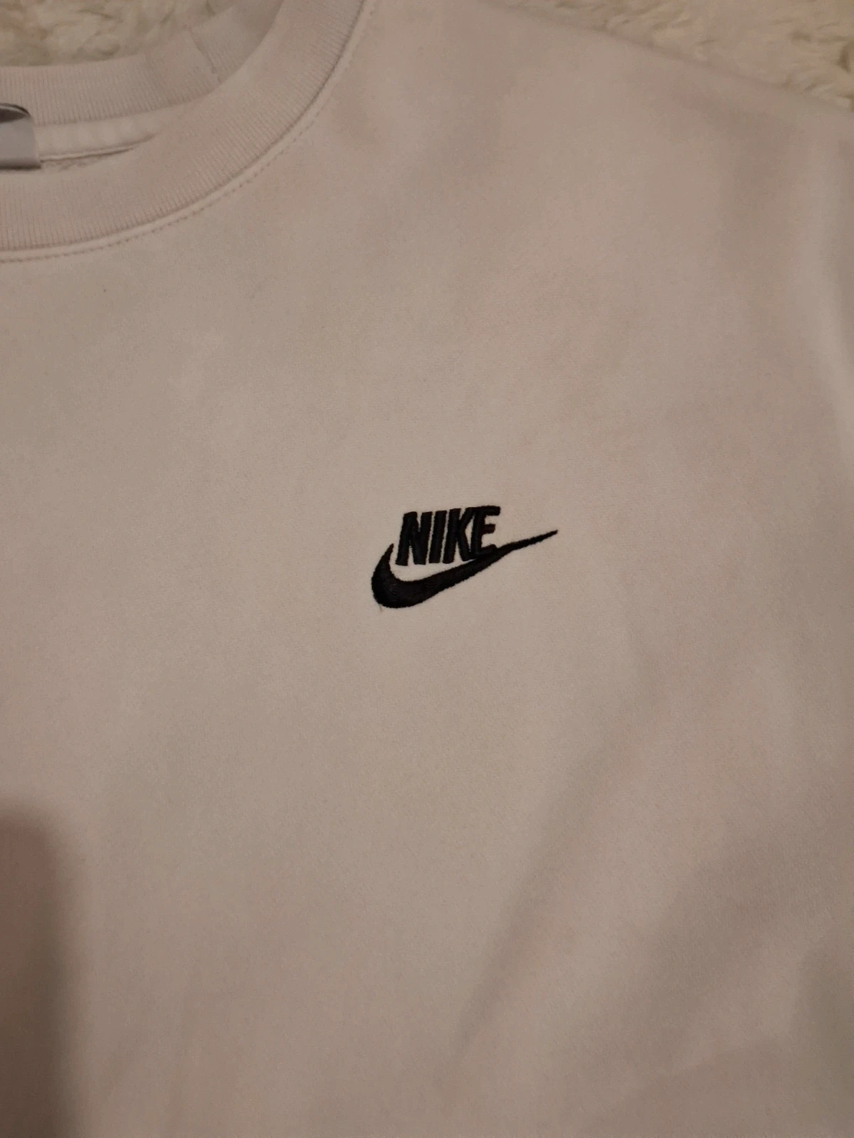 Sweatshirt Nike - Blanc/Écru - Logo brodé - Taille M – Nike – taille M 2