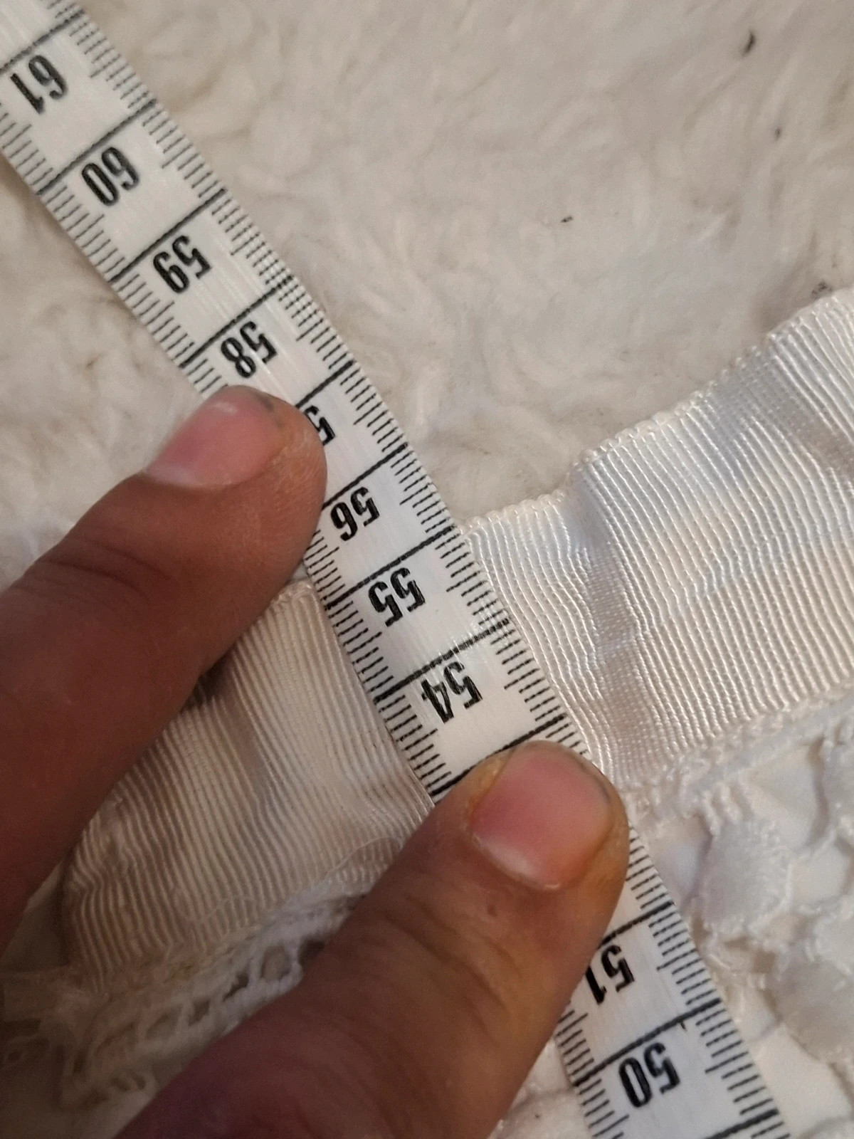 Jupe droite en dentelle Morgan - Blanc - Fermeture éclair apparente - Taille 38 – Morgan – taille M / 38 / 10 4