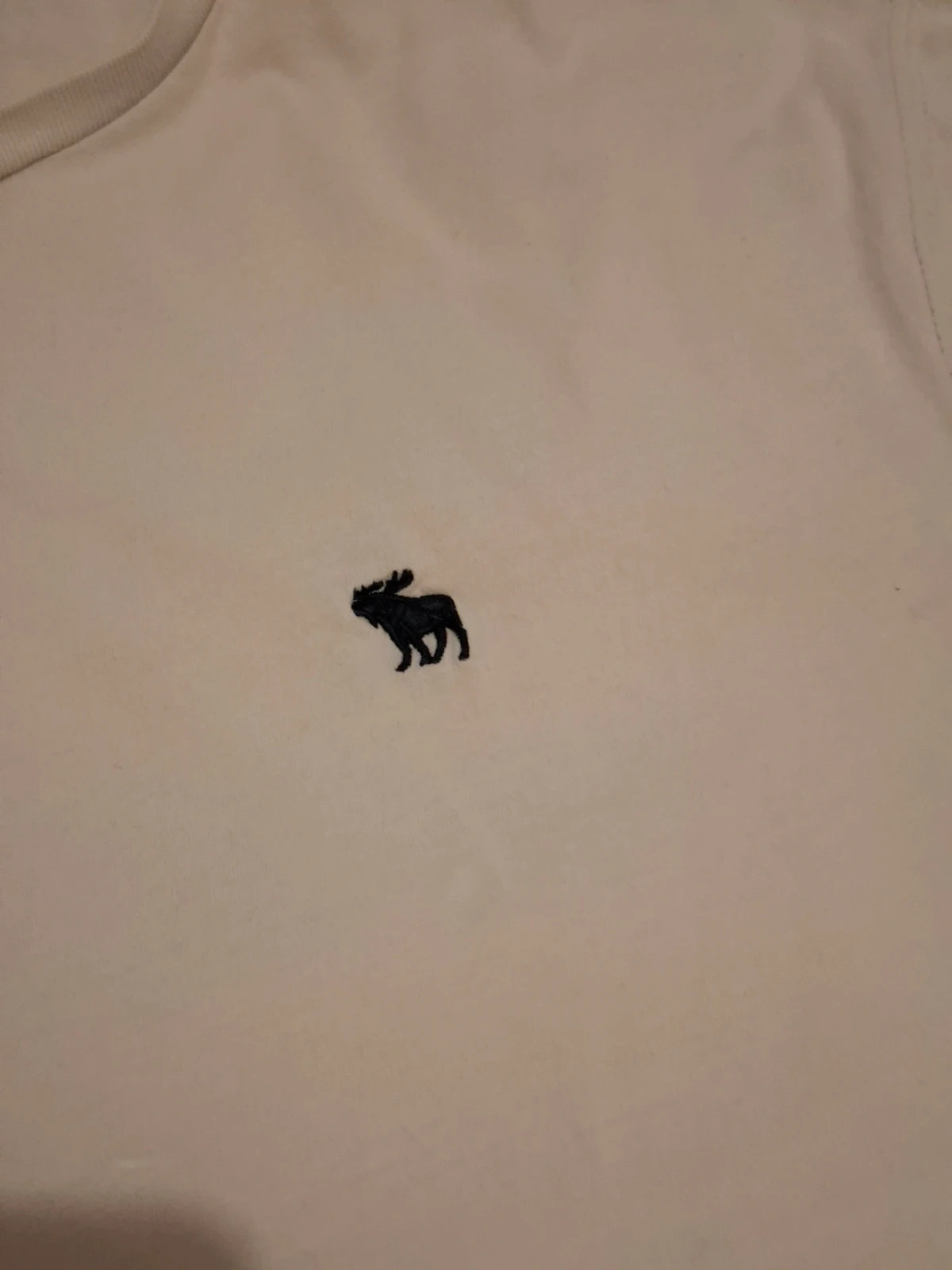 T-shirt à manches courtes Abercrombie & Fitch - Blanc - Broderie logo orignal - Taille L – Abercrombie & Fitch – taille L 2