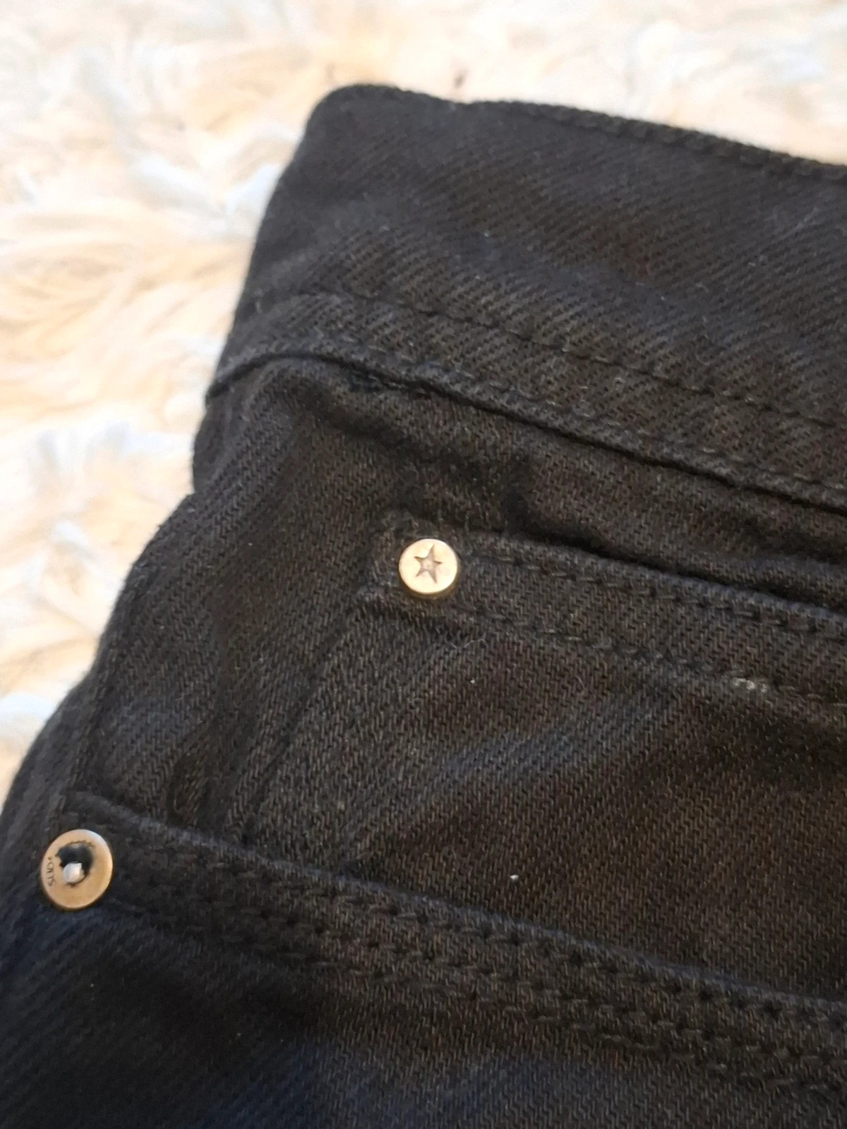 Short en jean Sud Express - Noir - Broderie étoiles - Taille 36 – SUD Express – taille S / 36 / 8 3