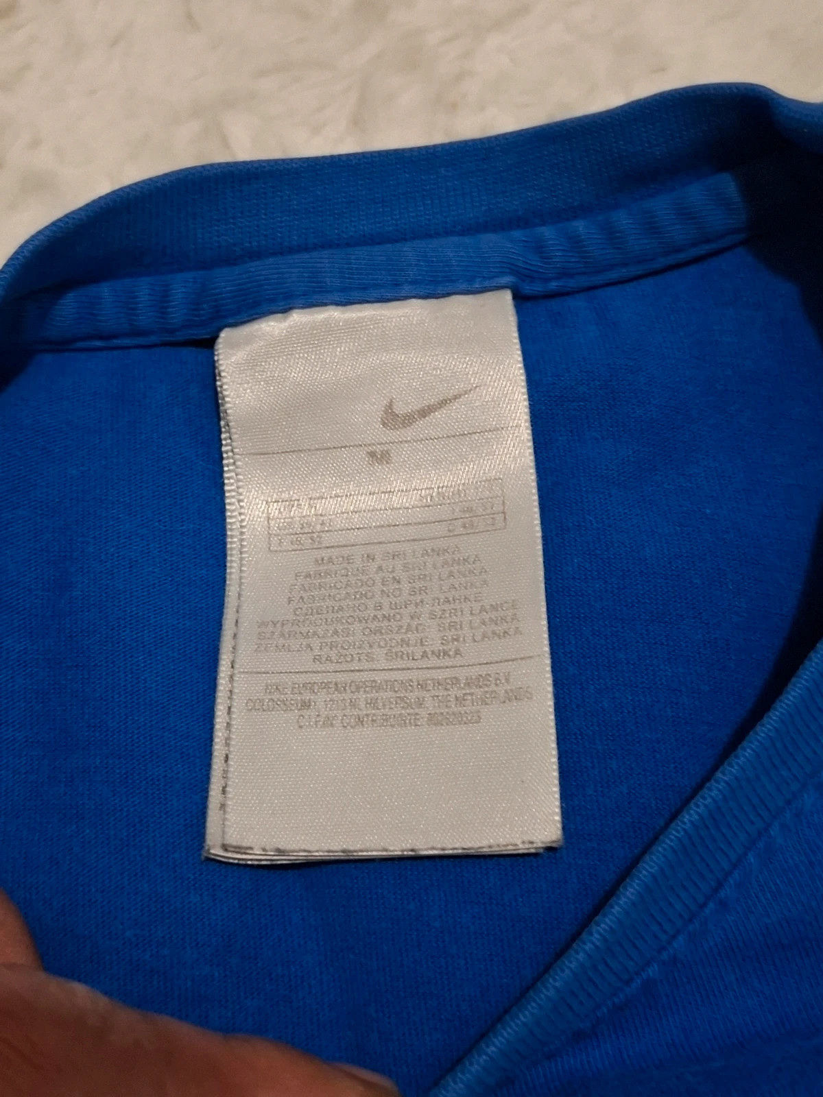 T-shirt vintage Nike Équipe de France - Bleu - Coq rétro et Swoosh - Taille M – Nike – taille M 3
