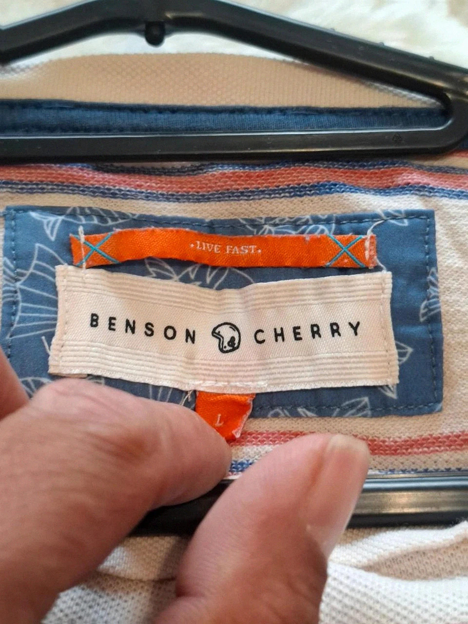 T-shirt à rayures horizontales Benson & Cherry - Taille L – Benson & Cherry – taille L 4