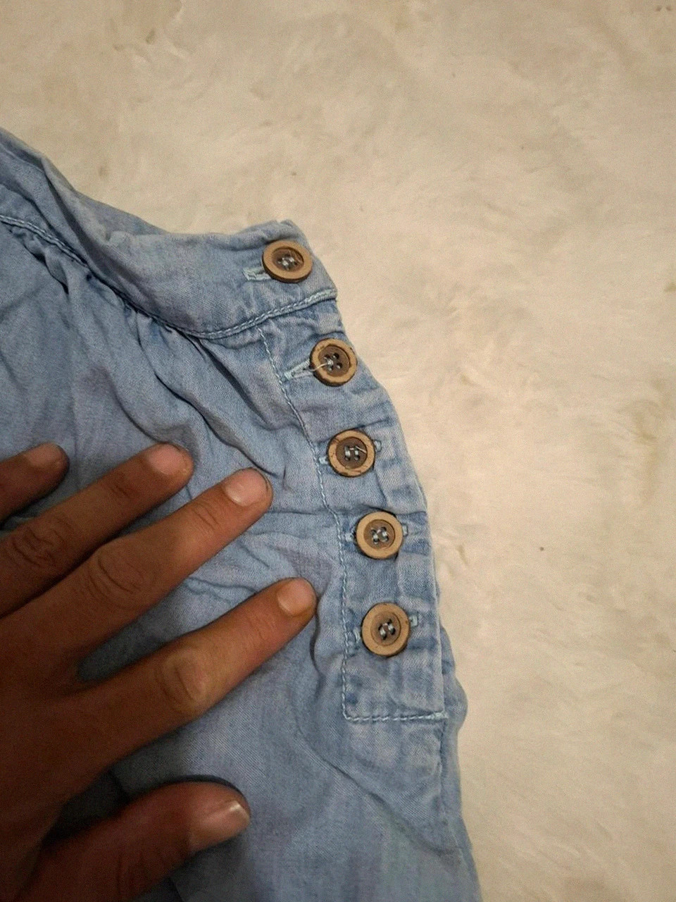 Jupe courte en lyocell effet denim clair Etam - Taille 38 (FR) / UK 10 – Etam – taille M / 38 / 10 2