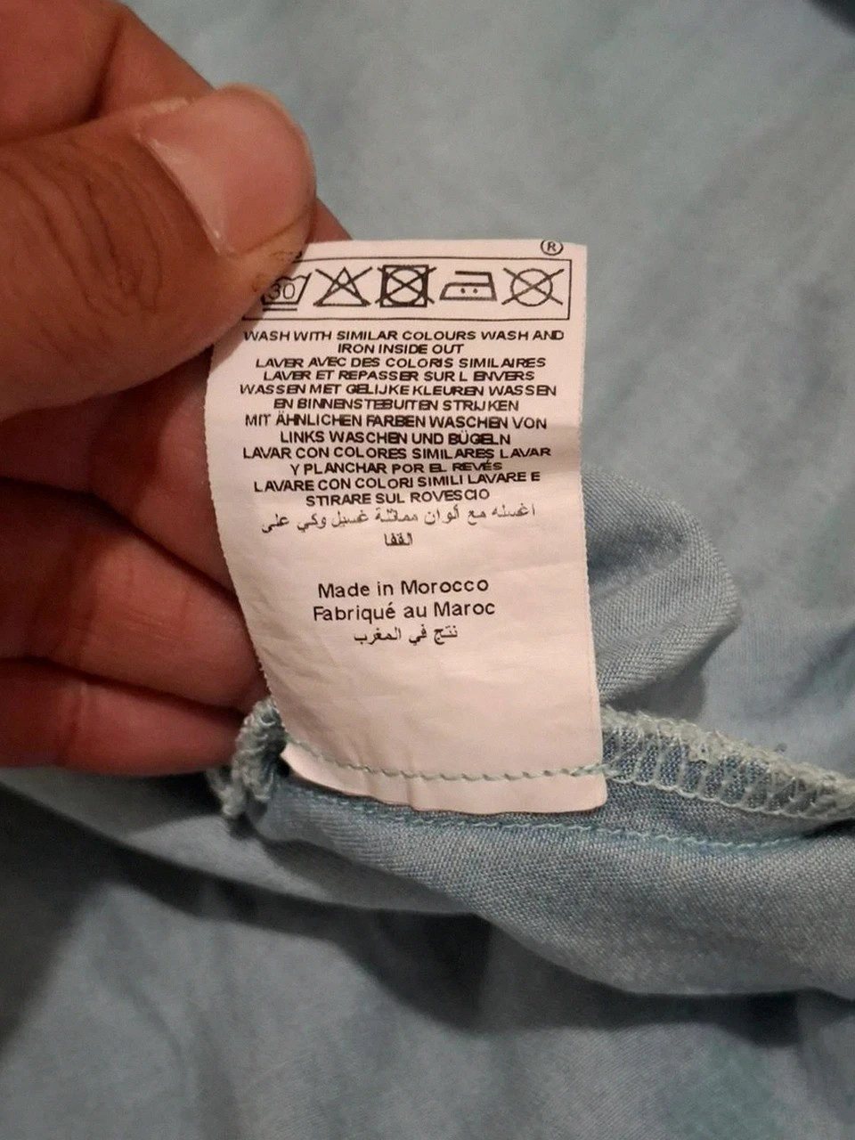 Jupe courte en lyocell effet denim clair Etam - Taille 38 (FR) / UK 10 – Etam – taille M / 38 / 10 5