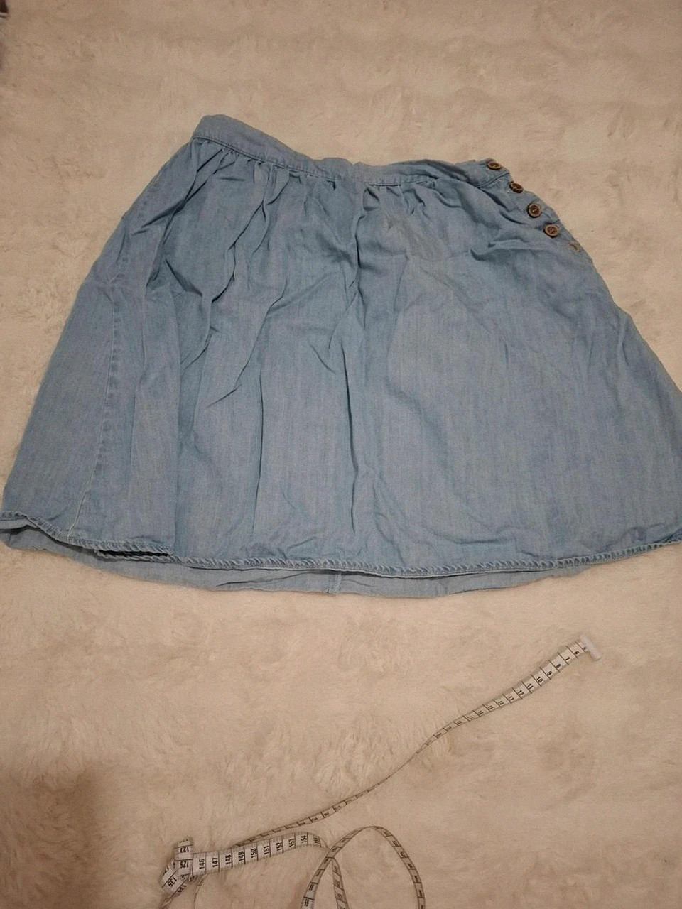 Jupe courte en lyocell effet denim clair Etam - Taille 38 (FR) / UK 10
