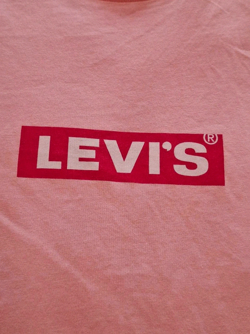 T-shirt Rose Levi's Box Logo - Taille S – Levi's – taille S / 36 / 8 3