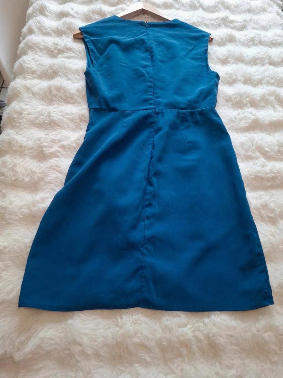 Chic robe drapée bleu roi Mng - Idéale pour vos soirées ou la rentrée – MNG – taille S / 36 / 8 5