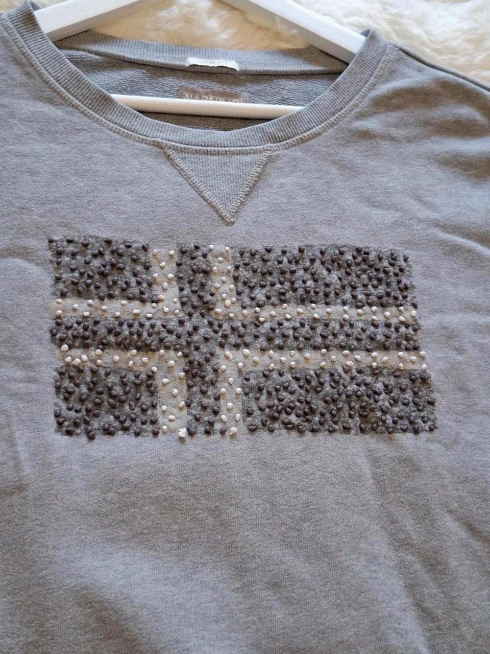 Sweat Geographic Napapijri Gris Chiné T.M (38-40) – Napapijri – taille M / 38 / 10 3