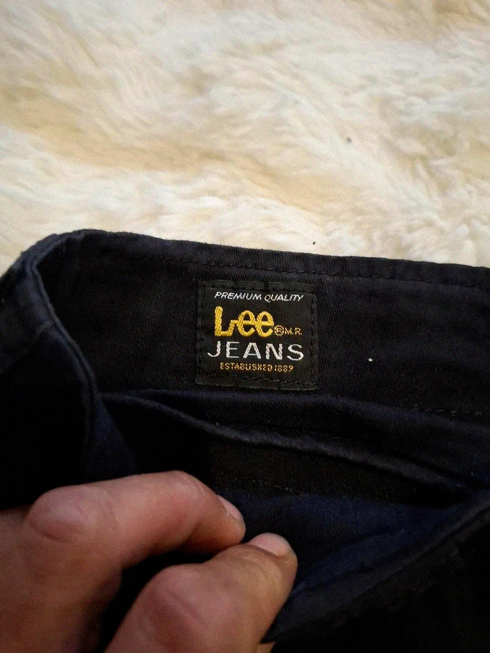 Pantalon 3/4 Noir Lee / Pantacourt Double Boutonnage T.S / 28 – Lee – taille M / 38 / 10 3