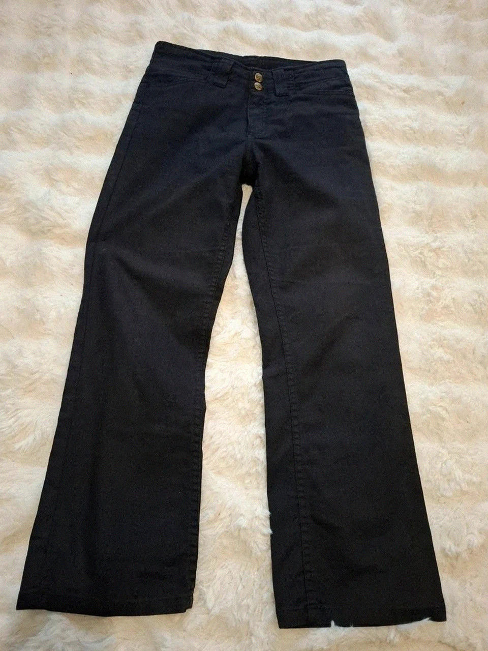 Pantalon 3/4 Noir Lee / Pantacourt Double Boutonnage T.S / 28
