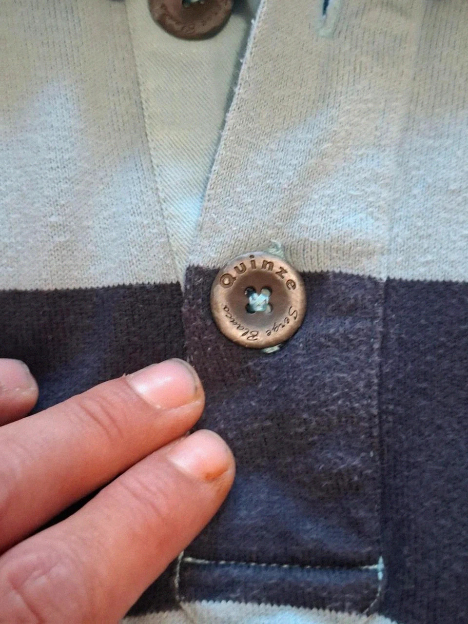 Maillot de rugby vintage Serge Blanco / Polo rayé "Quinze" - Taille 2XL – Quinze – taille XXL 5