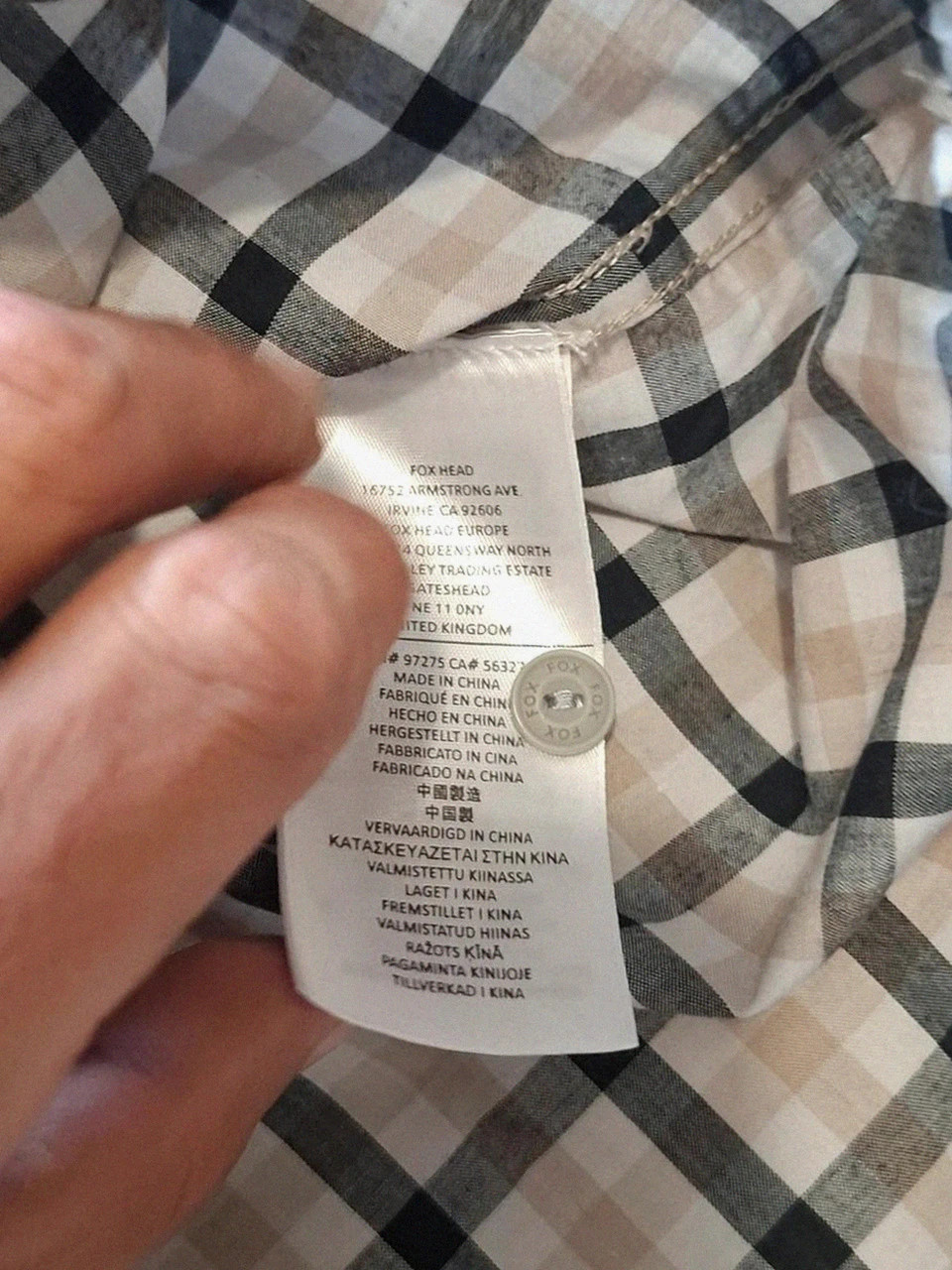 Chemise à Carreaux Manches Courtes Fox Racing - Taille M – Fox – taille M 5