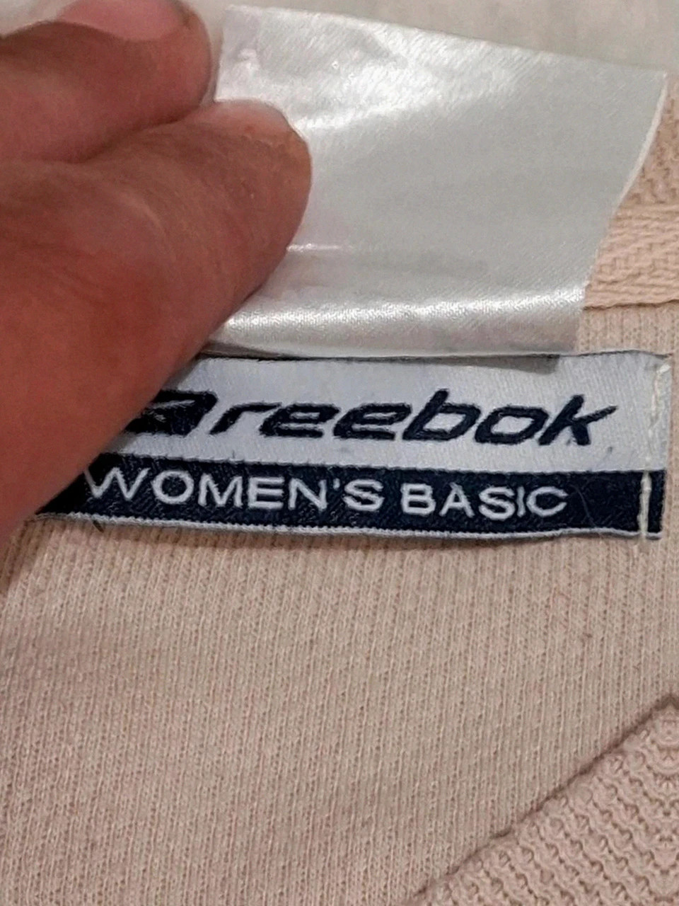 Pull Vintage léger Reebok Beige Femme T.38 / M – Reebok – taille M / 38 / 10 5