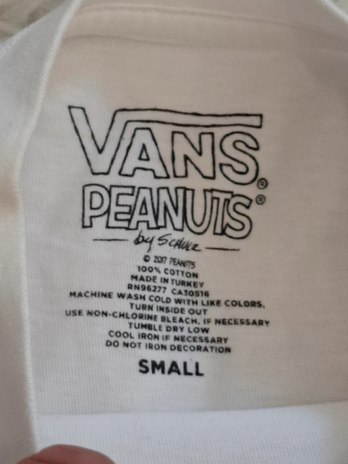 T-shirt Vans x Peanuts Snoopy - Blanc - Taille S – Vans – taille S 4