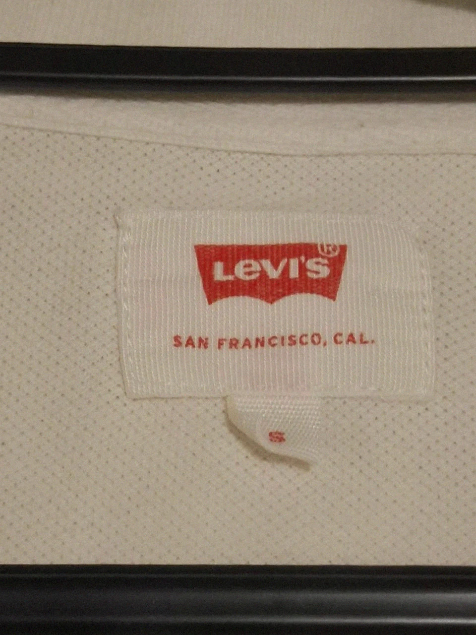 Polo Blanc Levi's Classic - Taille S – Levi's – taille S 4