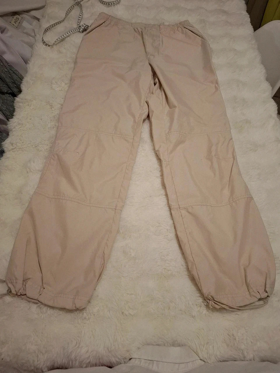 Pantalon technique vintage Reebok Cargo - Beige clair - Taille M / 38