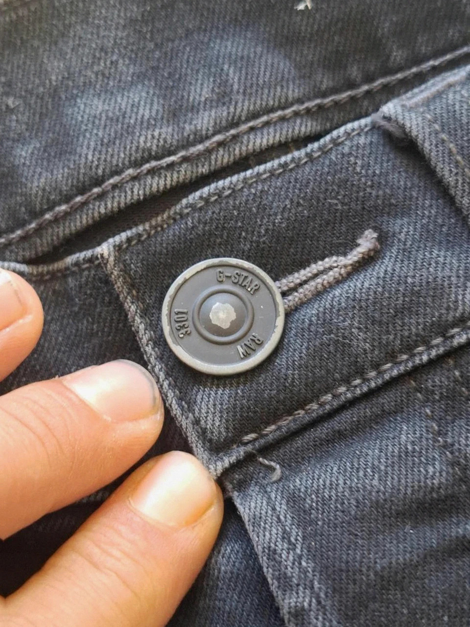 Jean 3301 G-Star Raw Slim - Noir délavé - W29 L34 – G-Star RAW – taille W29 | FR 38 5