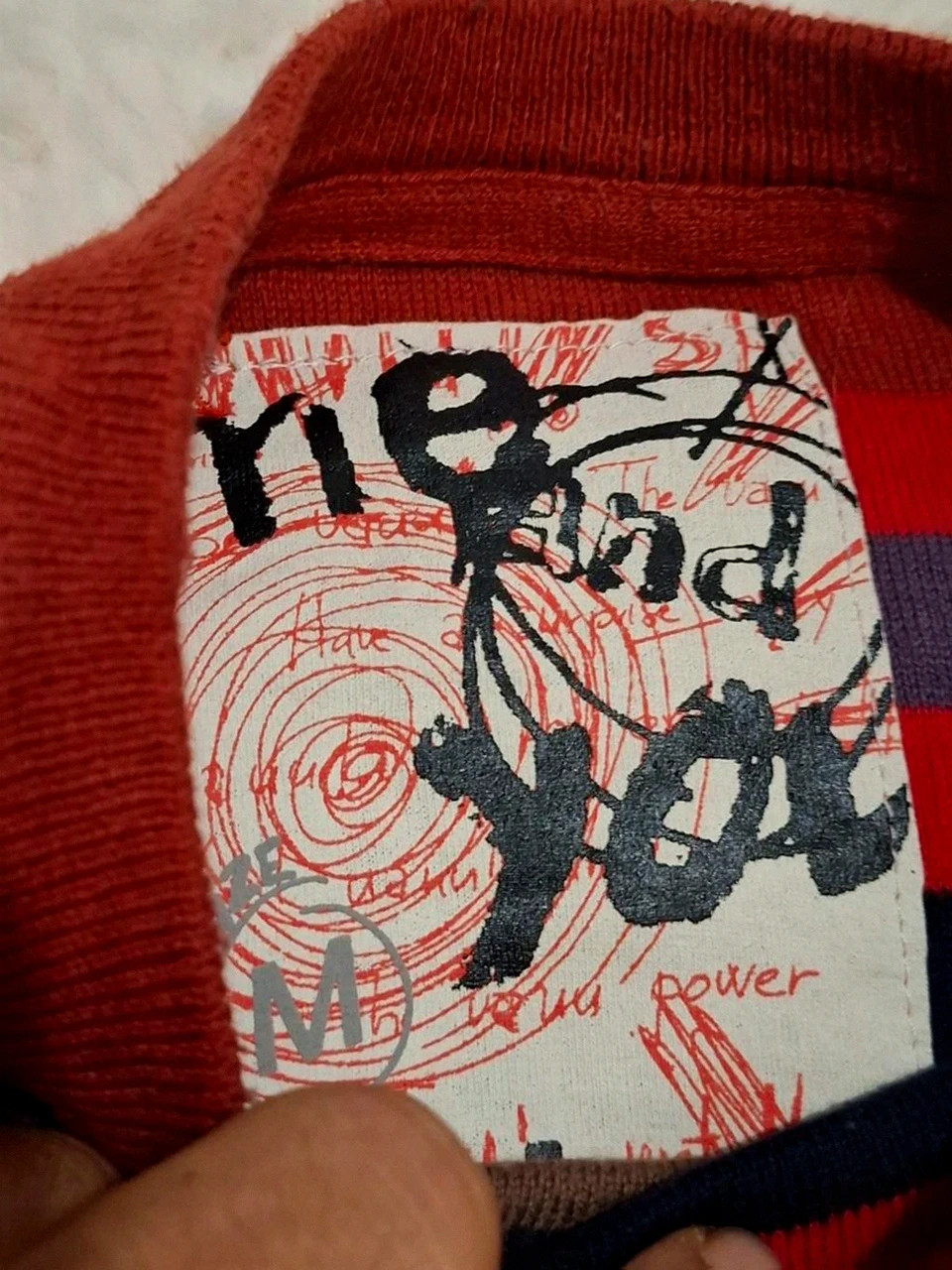 Pull Rayé Multicolore Léger Desigual avec Inscription T.M – Desigual – taille M / 38 / 10 3