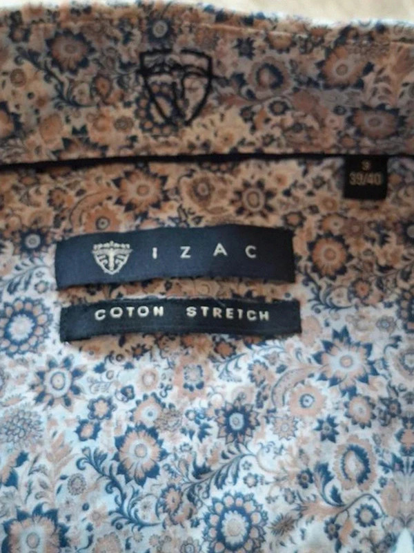 Chemise Imprimé Floral / Paisley Manches Longues Izac T.3 (S/M) – IZAC – taille M 3