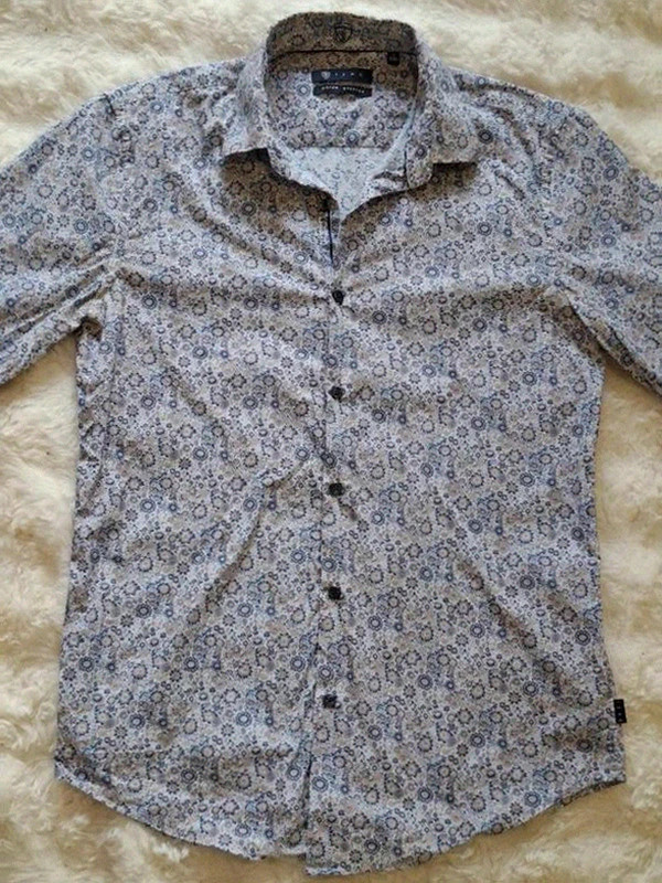 Chemise Imprimé Floral / Paisley Manches Longues Izac T.3 (S/M) – IZAC – taille M 4