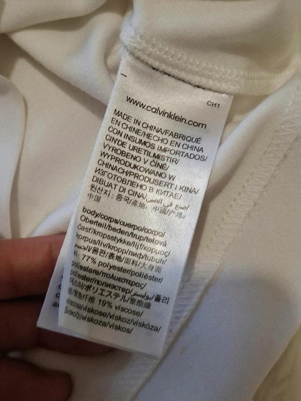 Crop top / Débardeur blanc monogrammé Calvin Klein Jeans - Taille S – Calvin Klein – taille S / 36 / 8 5