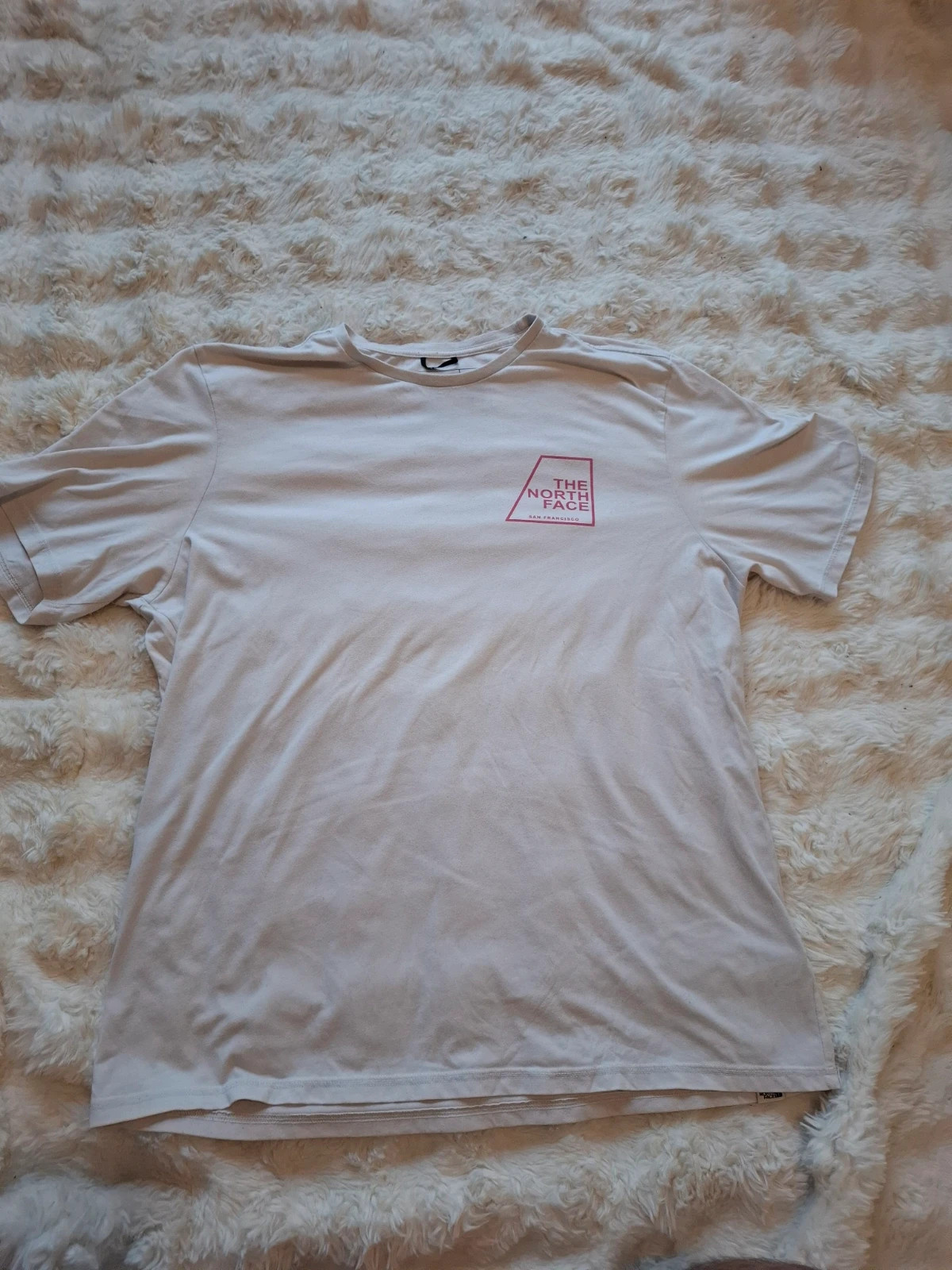 T-shirt blanc The North Face San Francisco logo graphique taille XL