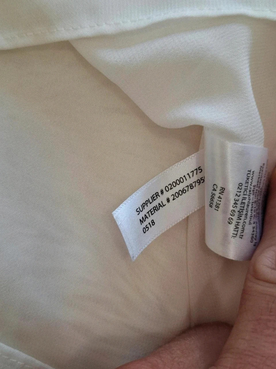 Débardeur fluide écru / blanc cassé Lauren Ralph Lauren - Taille M – Ralph Lauren – taille M / 38 / 10 5