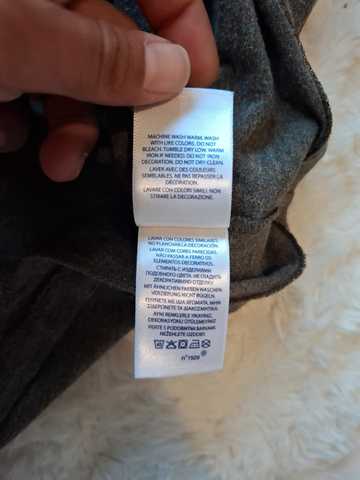 T-shirt gris chiné Polo Ralph Lauren logo orange brodé taille XL – Polo Ralph Lauren – taille XL 5
