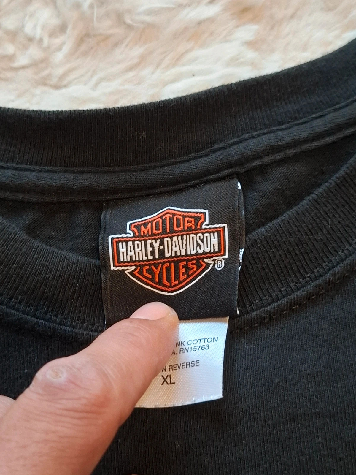 T-shirt noir Harley-Davidson Jeddah Arabie Saoudite Made in USA taille XL – Harley Davidson – taille XL 2