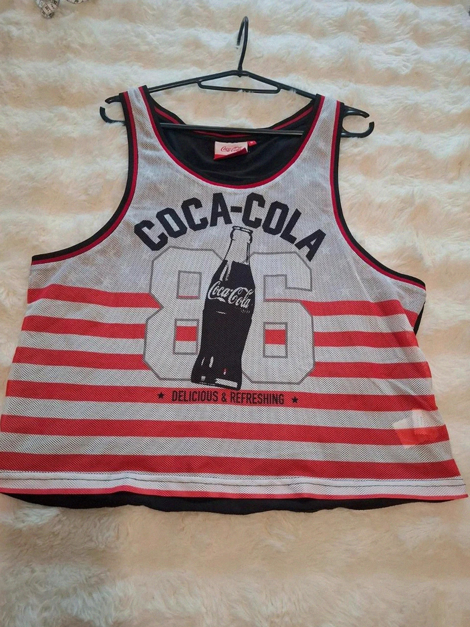 Débardeur Coca-Cola "86" La Halle Maillot mesh - Taille M