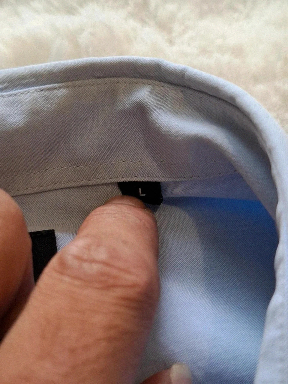 Chemise Fitted Manches Longues Bleu Ciel The Kooples T.L / 43-44 – The Kooples – taille L 5