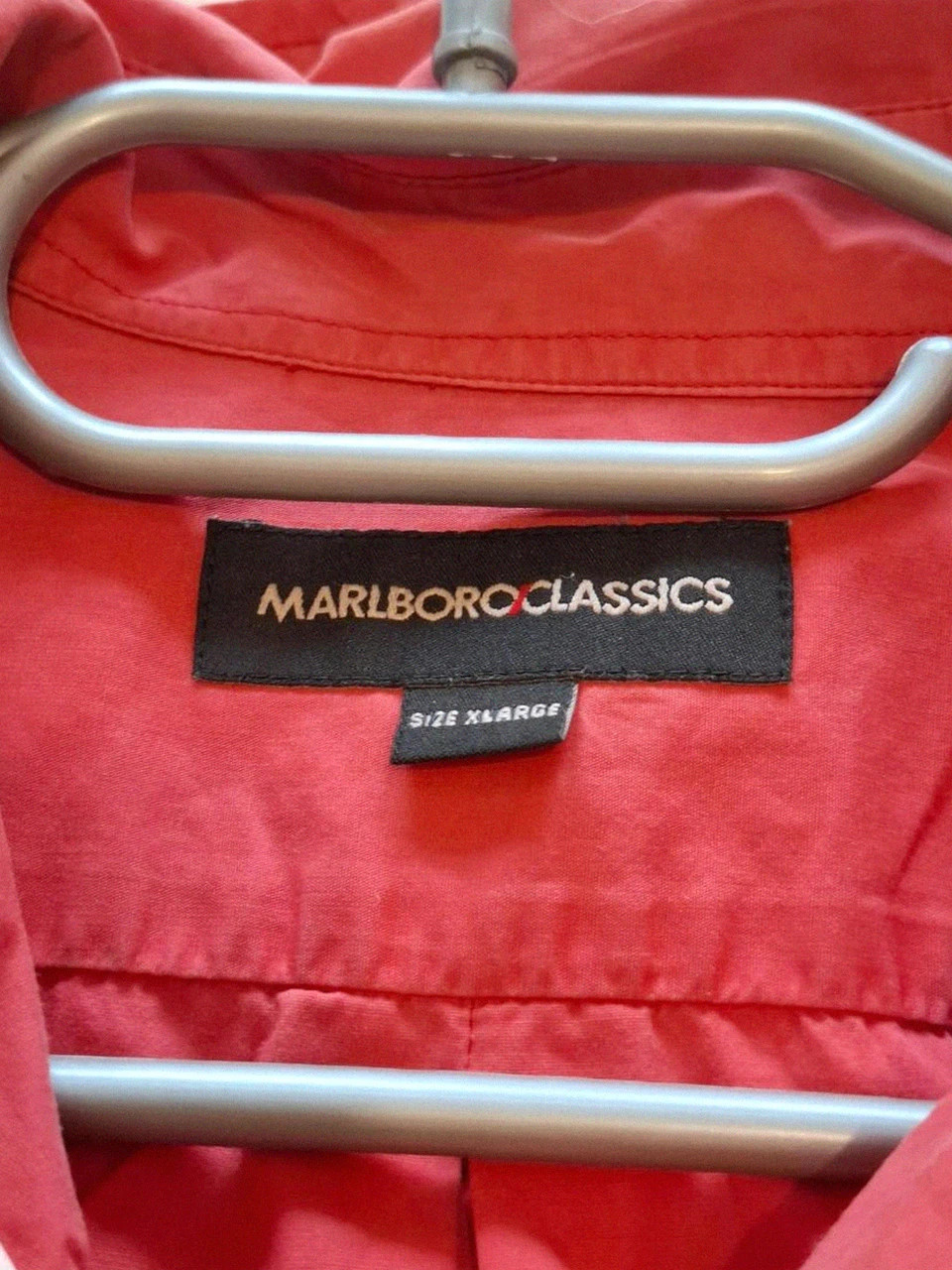 Chemise vintage rouge Marlboro Classics manches courtes - Taille XL – Marlboro Classics – taille XL 4
